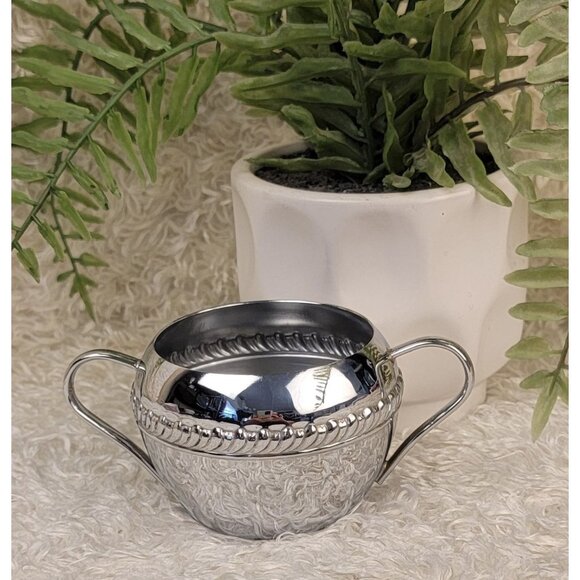 Vintage Irvinware Polished Chrome Sugar Bowl - Picture 2 of 14